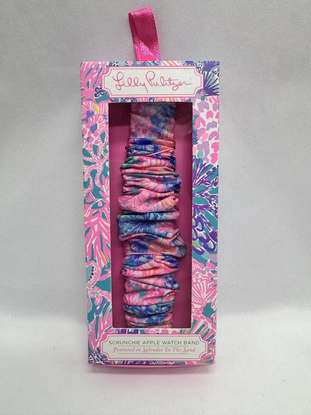 Lilly Pulitzer Scrunchie Watch Band Compatible Apple Watch 38mm 40mm Multicolor